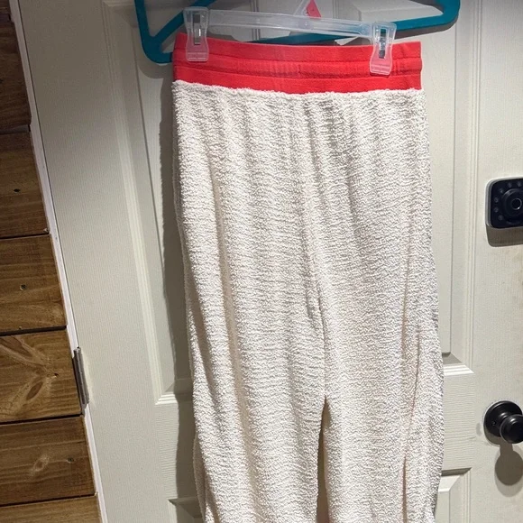 Free People Cozy White and Red Joggers Size M - Picture 7 of 7